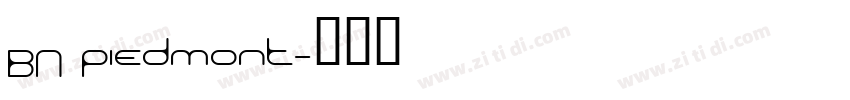 BN Piedmont字体转换